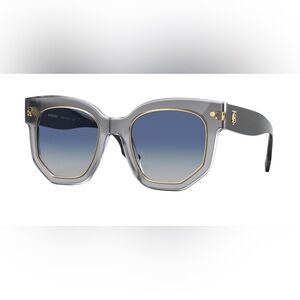 Burberry Grey Transparent Stylish Grey and Gold Sunglasses